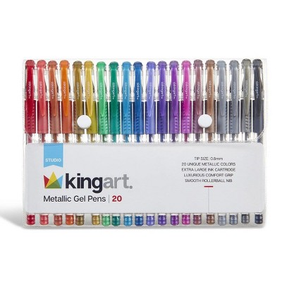 KINGART Gel Pens 20 Metallic Colors