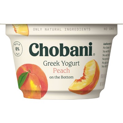 Chobani Peach on the Bottom Nonfat Greek Yogurt - 5.3oz