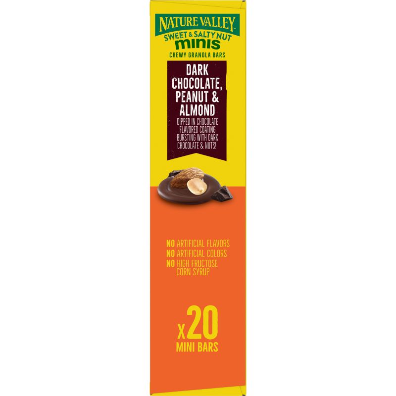 Nature Valley Sweet &#38; Salty Minis Dark Choc Peanut &#38; Almond - 15oz, 5 of 8