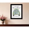 HomeRoots Flower Market Hyacinths Black Framed Print Wall Art - 2 of 3