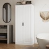 Famapy Modern Minimalist Double-Door Vanity Cabinet with Rotating Storage,Makeup Vanity Organizer for Bathroom & Dressing Room - 2 of 4