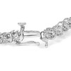 .925 Sterling Silver 1/4 Cttw Diamond Station and S Link Bracelet - 2 of 4