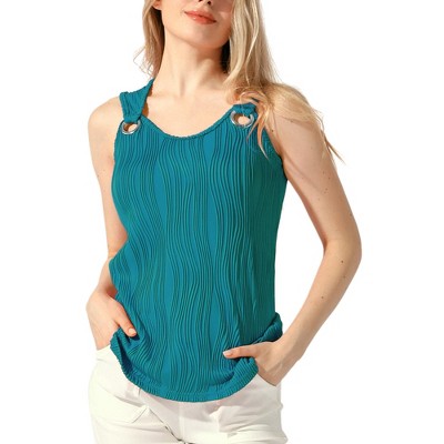 Allegra K Women's Loose Fit Summer Casual Strap Tops Trendy Sleeveless Tank Top