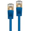 Monoprice SlimRun Cat6A Ethernet Patch Cable - Network Internet Cord - RJ45, Stranded, STP, Pure Bare Copper Wire, 36AWG, 5ft, Blue - 2 of 4