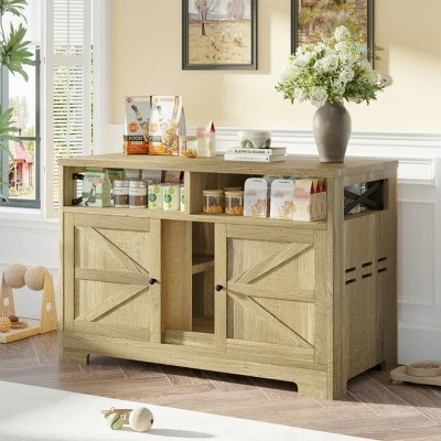 LunaLulinlk Brown Cat Litter Box Fence, Double Hidden Litter Box Furniture for 2 Cats