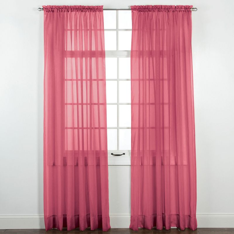 Collections Etc Elegance Sheer Window Curtain Panel, Single Panel,, 2 of 4