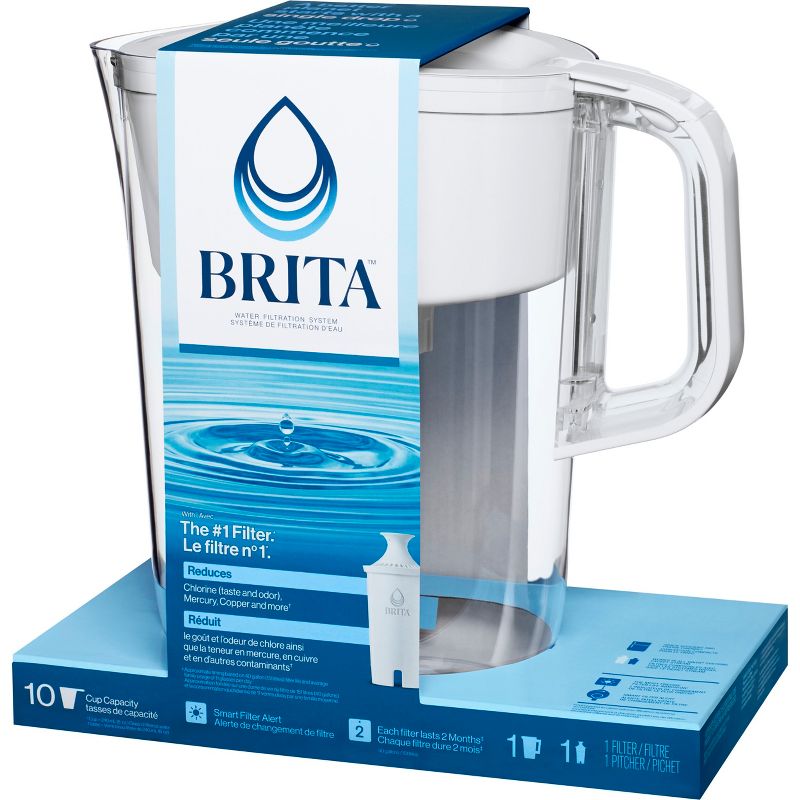 Brita Water Filter 10-Cup Tahoe Water Pitcher Dispenser with Standard Water Filter, 5 of 12
