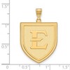 Black Bow Jewelry 10k Yellow Gold East Tennessee State Buccaneers NCAA Extra Large Pendant - 3 of 4