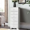 HDZNVF 6 Drawers Chest Dresser Clothes Storage Bedroom Furniture Cabinet, white - 3 of 4