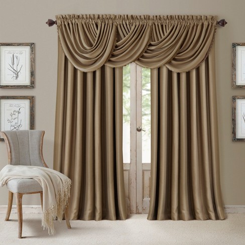 All Seasons Blackout Window Curtain Panel 52 X 84 Antique