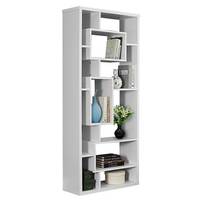 72" Hollow Core Bookcase - White - EveryRoom