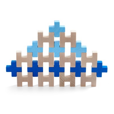 HABA 3D Aerius - 20 Piece Wooden Building Blocks Set (Made in Germany)