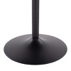 Vynxaria Dakota Industrial Dining Table in Black Steel and Black Wood - 4 of 4