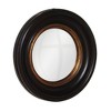 Round Albert Decorative Wall Mirror Black/Gold - Howard Elliott: Grooved Edge, Wood Frame, Wall Mount - 2 of 4