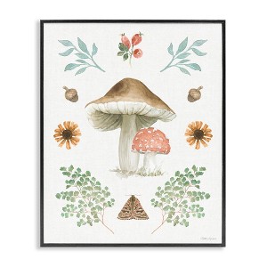 Stupell Industries Moth & Mushrooms Painting, 11" x 14" - 1 of 4