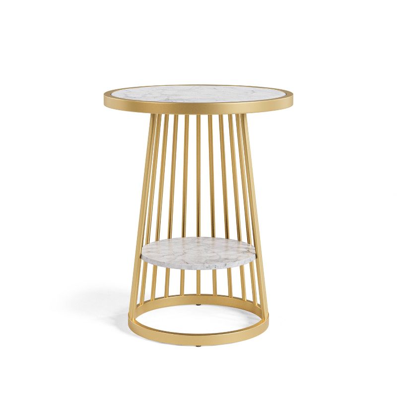 24/7 Shop At Home Tinful Modern Round Side Table  , 4 of 14
