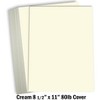 Hamilco Cream Colored Cardstock Thick Paper - 8 1/2 x 11" Heavy Weight 80 lb Cover Card Stock for Printer - 50 Pack - 2 of 4