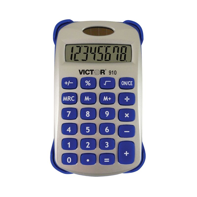 Victor Colorful 8 Digit Handheld Calculator, Pack of 3, 2 of 5