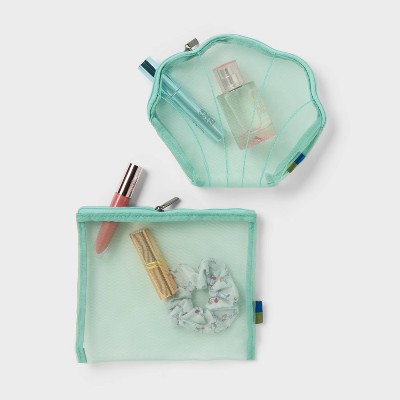 2pk Mesh Shell Pouch Packing Bag - Open Story™ Green