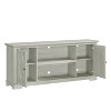 70" Farmhouse Style TV Stand for TVs up to 78" Off White - Festivo: Media Console with Storage - 3 of 4