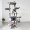 Multipet 68 Inches Multi-Level Large and Tall Cat Tree - 2 of 4