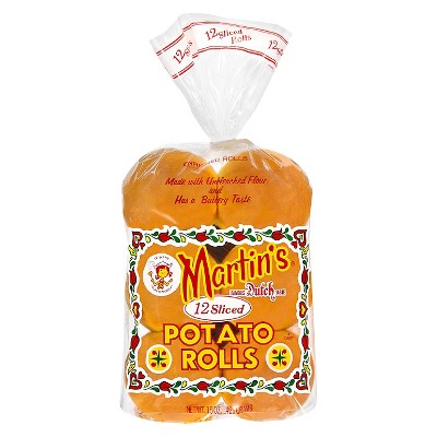 Martin's Potato Sliced Rolls -15oz/12ct