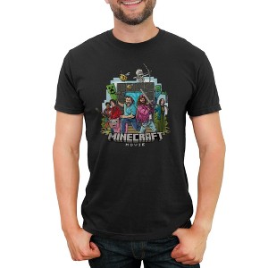 Men's A Minecraft Movie Garrett and Steve Squad T-Shirt - 1 of 4