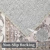 Fulvari Vintage Oriental Distressed Area Rug, Machine Washable, Stain Resistant, Non-Slip, Floral Medallion, Foldable Floor Cover - 3 of 4