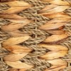 Water Hyacinth and Seagrass Round Waste Basket, Natural - 2 of 4