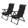 Outdoor Patio Lounge Chair with Footrest, Folding Reclining Adjustable Style, Folding Lounge Lawn Chairs for Poolside, Garden，Backyard，Lawn - 4 of 4
