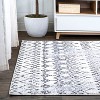 JONATHAN Y Azmar Moroccan Geometric Distressed Area Rug - 4 of 4