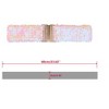 INSPIRE CHIC Women's Wide Waist Belts Interlock Buckles Sequins Decor Shinny Stretchy Belts 2 Pcs 60cm/23.62" - 3 of 4