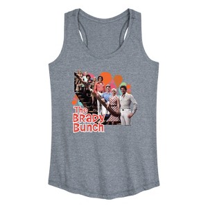 Women's - The Brady Bunch - Family Photo Graphic Racerback Tank - 1 of 4