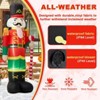 GOTGELIF 8FT Inflatable Christmas Nutcracker Soldier with LED Lights Outdoor Holiday Decoration - 3 of 4