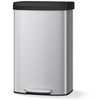 80L plastic cover plastic bag pedal trash can, without inner bucket + plastic bag pressure ring, with deodorizing box for Home,Office,Living room - 2 of 4