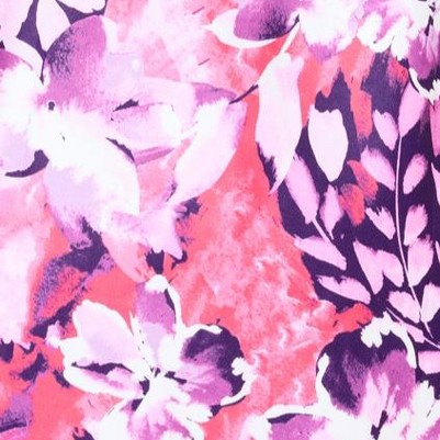 berry pink watercolor floral