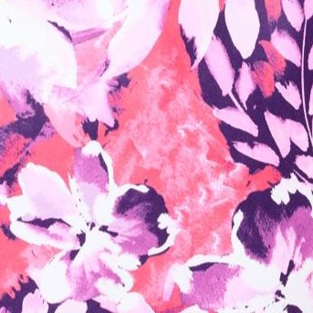 berry pink watercolor floral