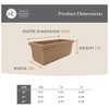 The HC Companies 30-Inch Venetian Window Planter Box with Drain Plug, Warm Gray - 2 of 4