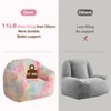 Bean Bag Chair for Adults, Plush Faux Fur Memory Foam Lounger, Ergonomic Beanbag Sofa Chair, Lazy Sofa Cozy Beanbag, for Dorm, Living Room - 4 of 4
