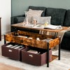 Tangkula Lift Top Coffee Table Multifunctional Pop-up Central Table with Lifting Tabletop - 2 of 4