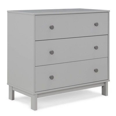 Image of BabyGap by Delta Children Legacy 3 Drawer Dresser - Greenguard Gold Certified - Gray/Dark Gray