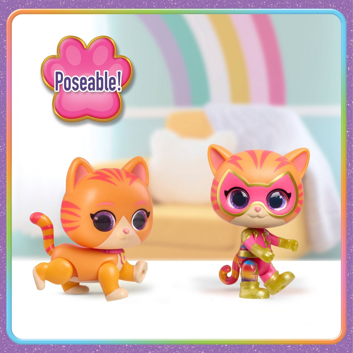 Детские фигурки Disney Jr. SuperKitties Go! Figure Set, 11 Pieces, Articulated Figures, Ages 3 — фото 3