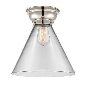 Cone - 1 Light Flush Mount In Industrial Style-11.4 Inches Tall and 12 Inches Wide - 1 of 1