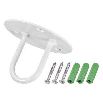 Unique Bargains Iron U Shape Wall-Mounted Ceiling Hooks for Hanging Chandelier Plant