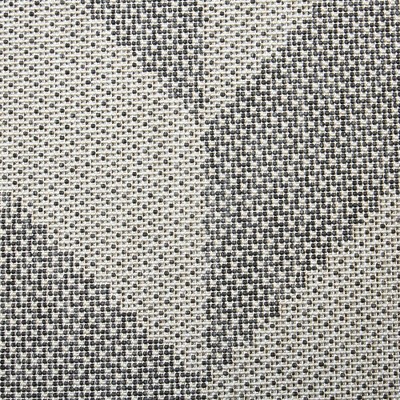 Modern Chic Geometric Black and Grey Synthetic Indoor/Outdoor Rug