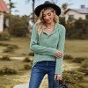 Coolmee Women's Casual Lightweight Hoodies Long Sleeve Drawstring Sweatshirts Loose Pullovers - 4 of 4