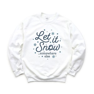 Simply Sage Market Women's Graphic Sweatshirt Snow Somewhere Else Colorful - 1 of 3