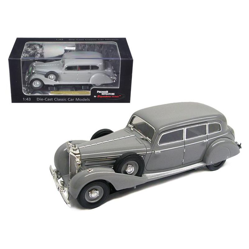 1938 Mercedes 770K Sedan Grey 1/43 Diecast Car Model by Signature Models, 1 of 4