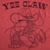 Mens Funny T Shirts Yee Claw Sarcastic Lobster Graphic Novelty Tee for Men - Crazy Dog Men's T Shirt For Foodies - 2 of 4