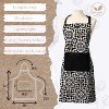 Evideco French Home Goods Chef’s Cotton Kitchen Apron – Adjustable Neck Strap, Large Front Pocket, 32x26 Inches for Comfortable Cooking & Baking - 3 of 4